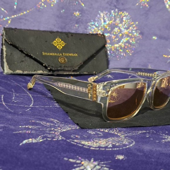 GORGEOUS!!! SHAMBALLA EYEWEAR Sunglasses. Rose gold lenses. - Picture 4 of 11